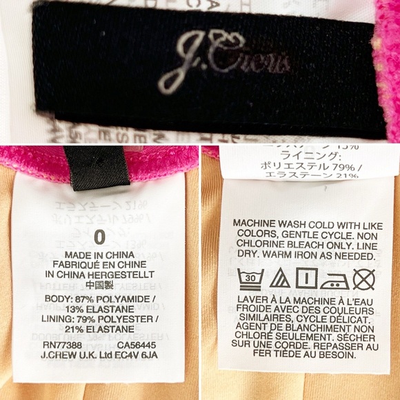 NEW J. Crew 1989 One Piece Swimsuit Pink Size 0 XS New - Picture 5 of 7